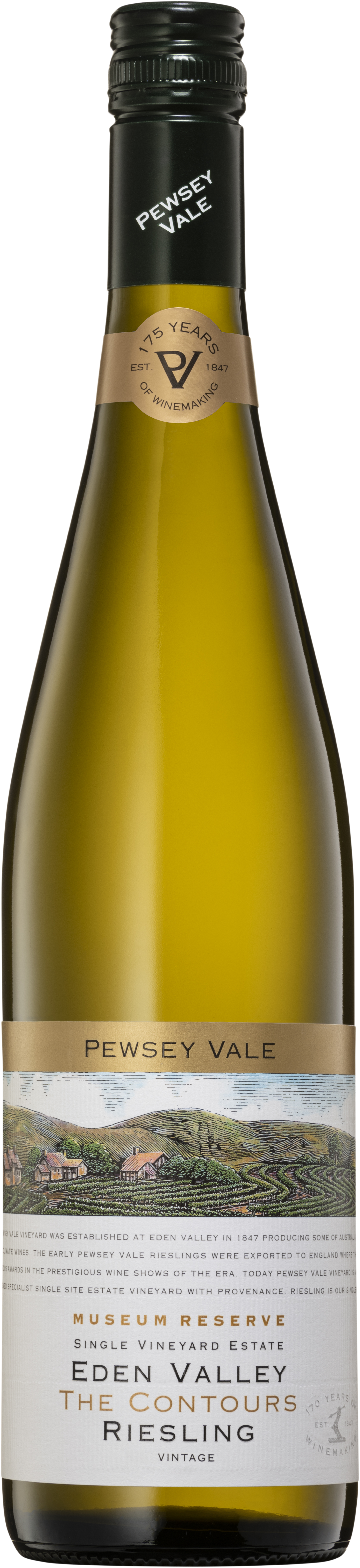 Pewsey Vale Vineyard 10 Years Cellar Aged The Contours Museum Reserve Single Vineyard Estate Riesling 2014 Eden Valley